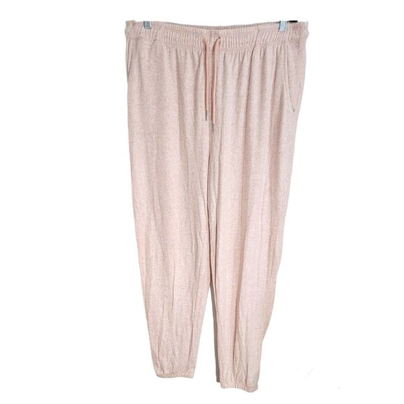 H By Halston Womens Pink Jogger Pants Drawstring Elastic Waist Size XL NWT - Picture 1 of 12